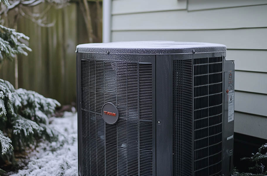 Trane heat pump installation in Portland residence